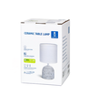 Keramisk Bordlampe - E14, 04 - Hvit